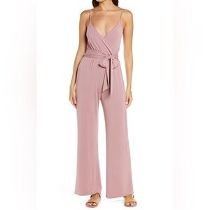 L*Space Alora Sleeveless Faux Wrap Cover-Up Jumpsuit